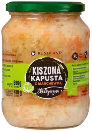 kapusta kiszona z marchewka na zimę